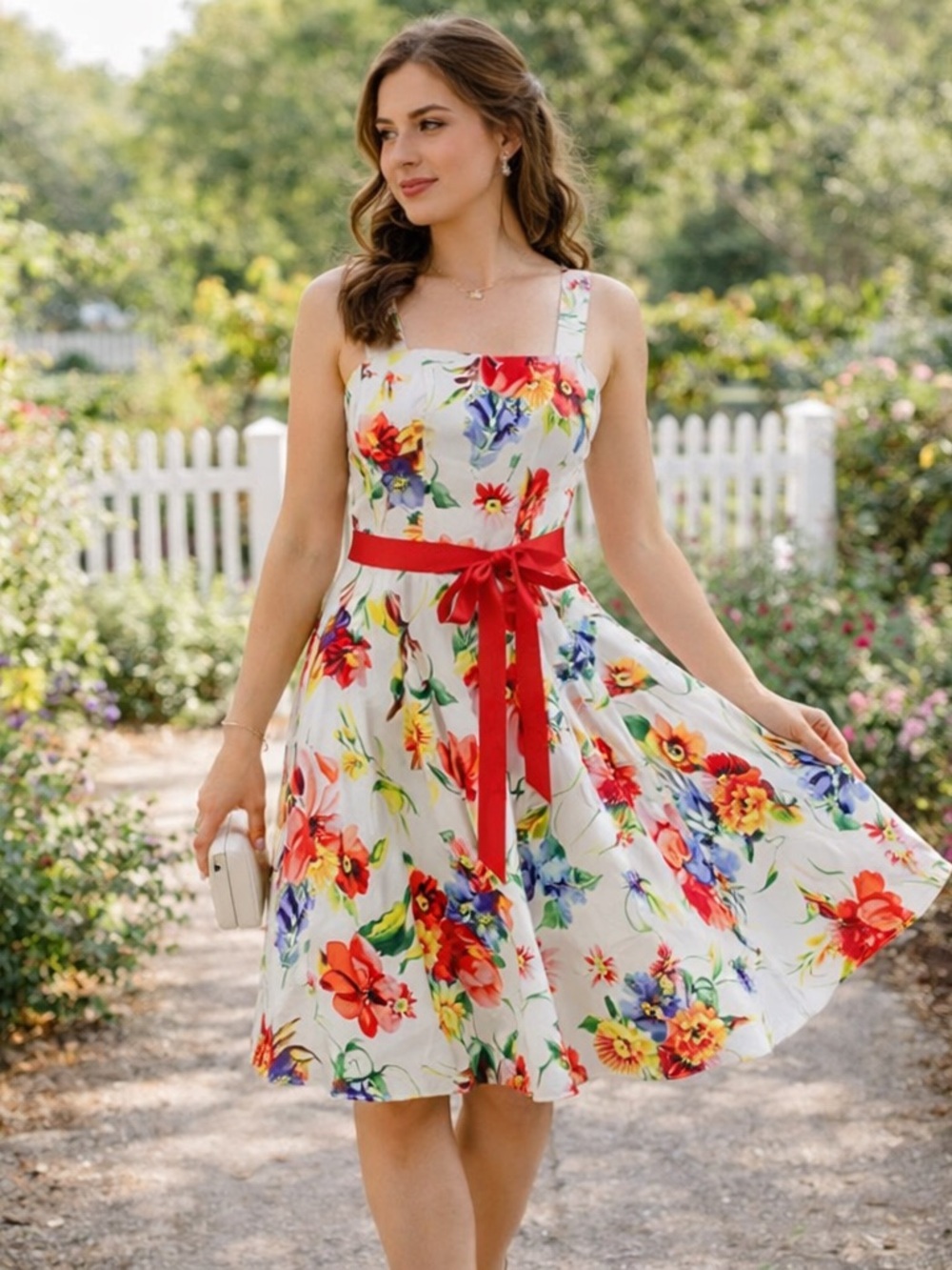 Alan Paige Vintage Inspired Floral Fit & Flare Dress, Sleeveless, NWT Size 9/10
